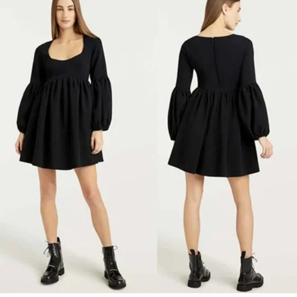 New Cinq à Sept Dorina Long Sleeve Empire Waist Minidress Size 2 - Picture 13 of 13